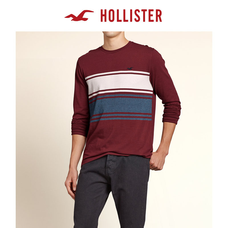 Hollister 条纹圆领 T 恤 男 106977