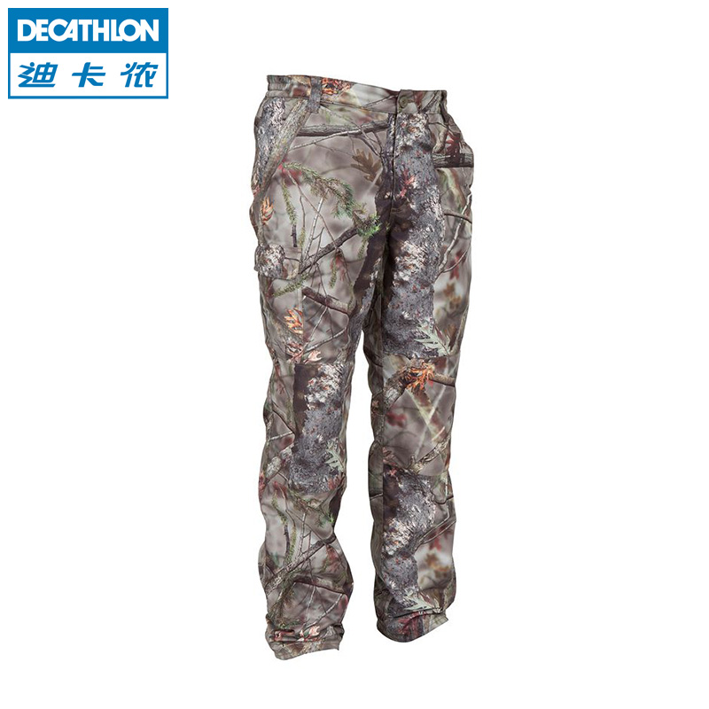 Dikamnon bionic camouflay pants Outdoor men's winter splash water Splash Water Warm Wear and wear camouflak trousers SOLOGNAC