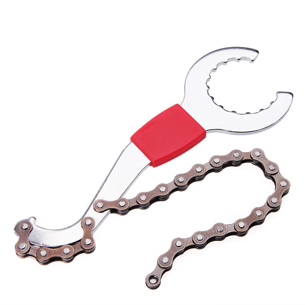 Bicycle multi-function wrench integrated shaft wrench flywheel fixed wrench tail hook wrench three-in-one tool