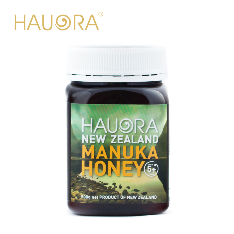 Hauora纽天然进口蜂蜜 新西兰直邮天然麦卢卡野生蜂蜜UMF5+ 500g