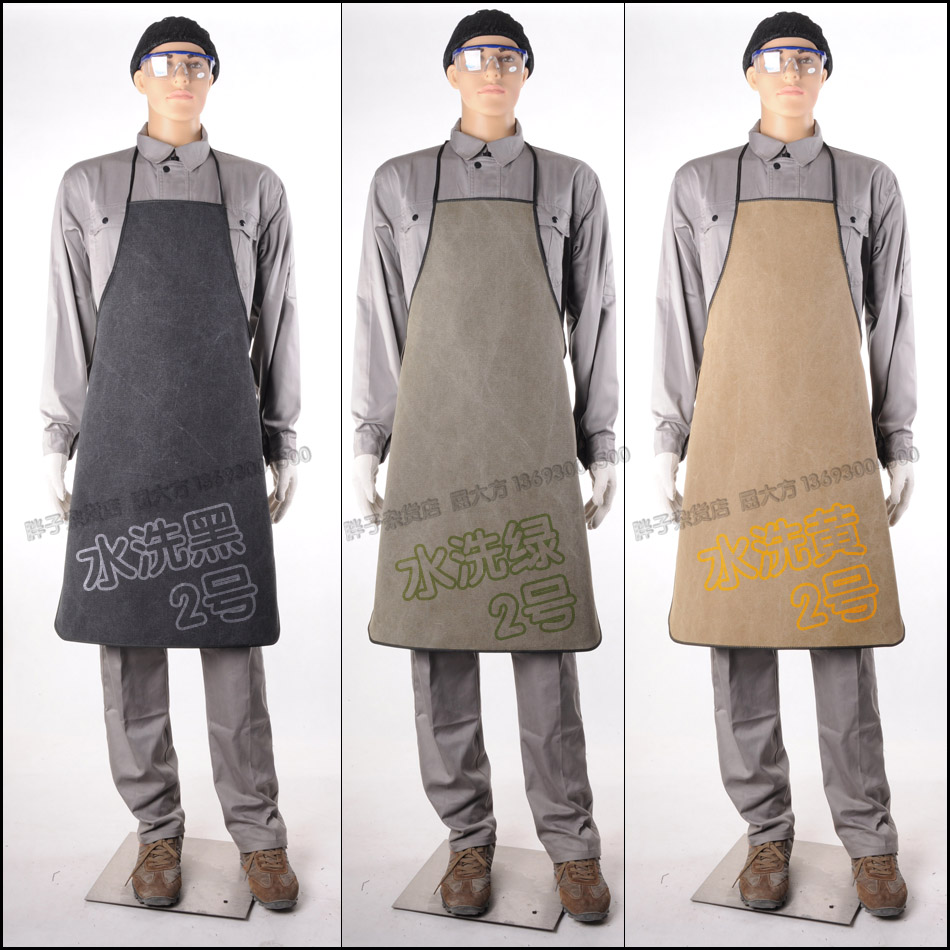 Full body carpentry apron washed canvas 3 colors available