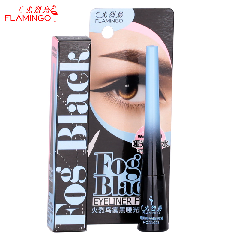 火烈鸟明晰雾黑哑光眼线液 速干持久不晕染 防水眼线液 新品上市