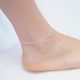 Vòng chân bạc nữ 999 sterling bạc dành cho người lớn ngọt ngào trang sức gợi cảm sinh viên Hàn Quốc chuỗi mắt cá chân đơn giản chuỗi chân chuông vòng đeo chân Vòng chân