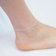 Vòng chân bạc nữ 999 sterling bạc dành cho người lớn ngọt ngào trang sức gợi cảm sinh viên Hàn Quốc chuỗi mắt cá chân đơn giản chuỗi chân chuông lắc chân nữ phong thủy Vòng chân