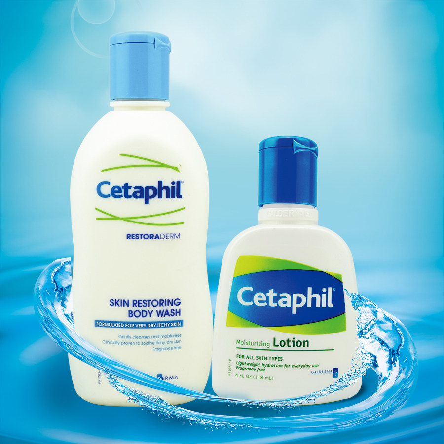 cetaphil 丝塔芙 保湿润肤乳118ml+营润修护洁肤乳295ml 肌肤干燥
