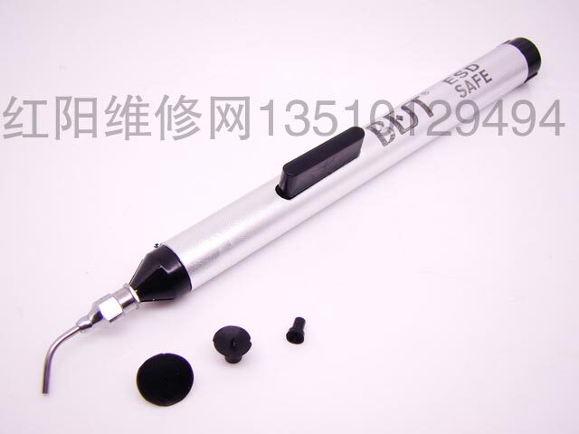 BEST 939 high-grade silver white aluminum alloy rod vacuum suction pen with multiple suction nozzle suction IC vacuum suction pen