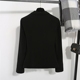 Xuân 2018 phiên bản Hàn Quốc của chiếc áo khoác vest nữ nhỏ màu đen giản dị tay dài màu đen Bộ đồ liền thân ngắn đơn giản shop áo khoác nữ hàn quốc Business Suit