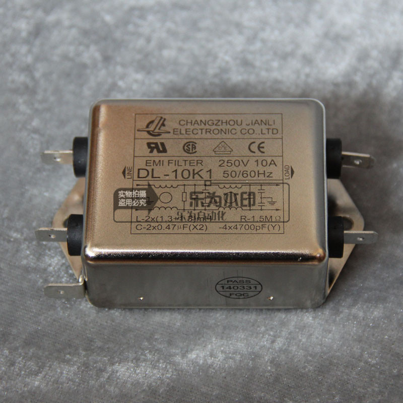 DL-10K1 220V 10A FIRM FORCE SINGLE-PHASE HIGH PERFORMANCE BIPOLAR POWER FILTER 250VAC 10A