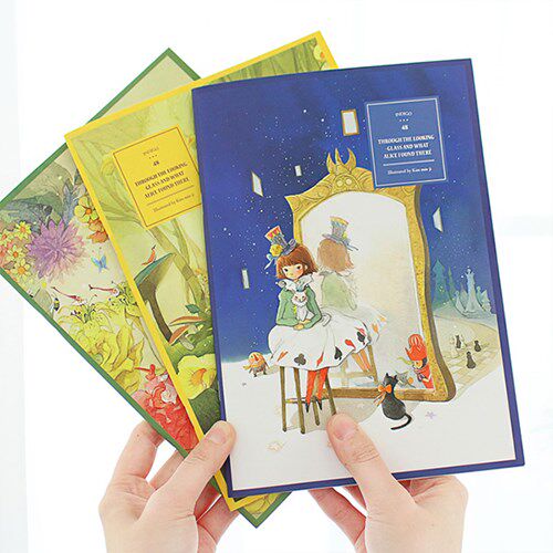 Indigo Korea stationery small clear new cartoon fairy tale crosswire This notebook cute notepad notebook