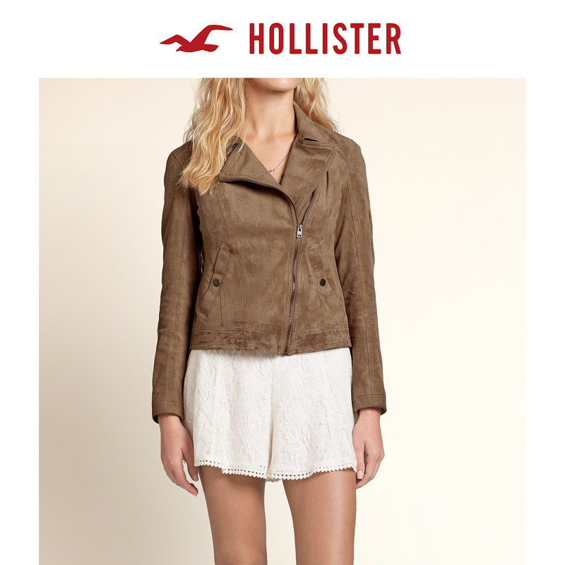 Hollister 人造麂皮流苏夹克 女 93826