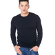 Worsted áo len cashmere nguyên chất của nam giới cửa hàng màu rắn cổ tròn áo thun dài tay lỏng lẻo phần len dệt kim - Kéo qua áo nam Kéo qua