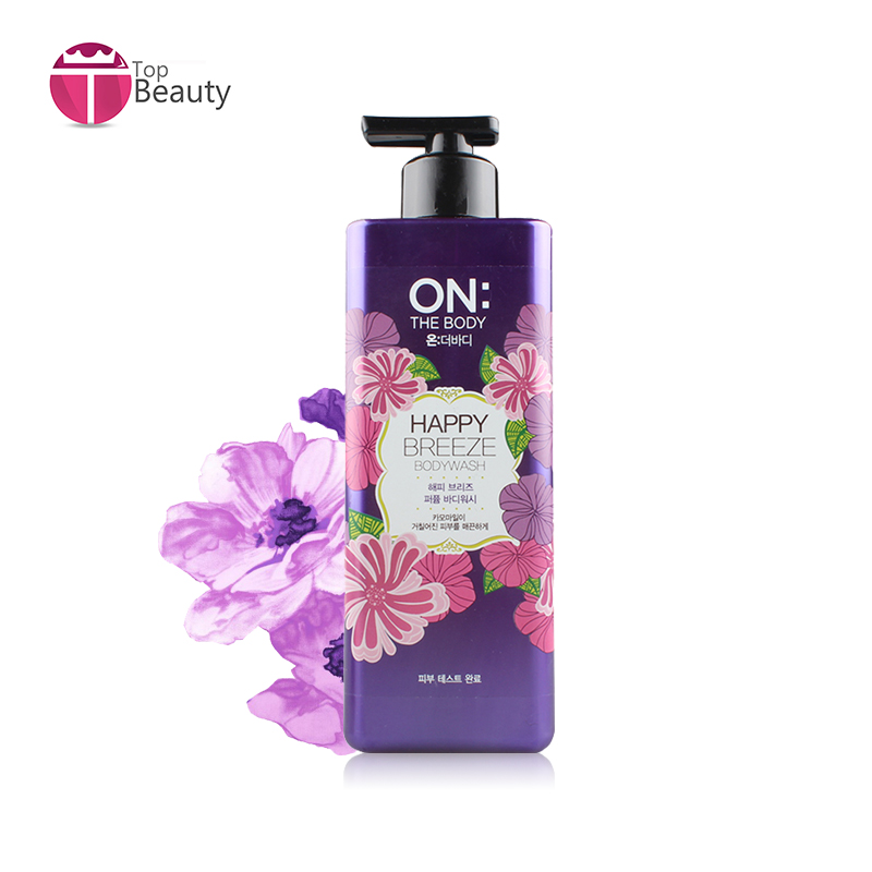 韩国 LG ON THE BODY 滋润保湿香味持久快乐微风香水沐浴露 500g