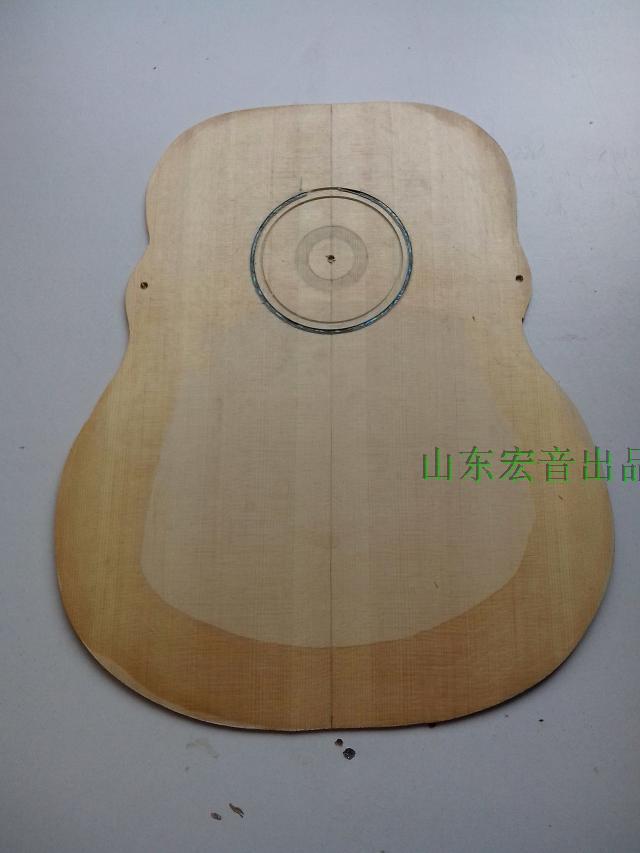 Handling Pint Clouds Cedar Plywood Folk Guitar panels OM Model Opening Soundhole Flower Groove Colorful Bay Studded guitar
