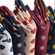 Vớ nữ mùa thu mới retro Anh gió nữ vớ sóng điểm nữ vớ ống cotton chấm bi sinh viên Nhật Bản - Vớ hàng tuần tất khử mùi kháng khuẩn Vớ hàng tuần