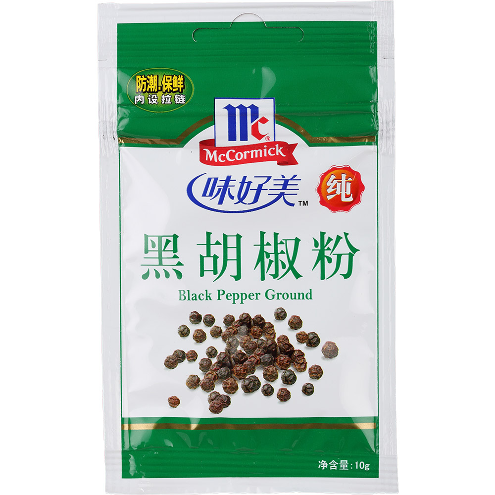 【天猫超市】味好美 黑胡椒粉10g 烤肉牛排披萨意粉意面 烘焙必备