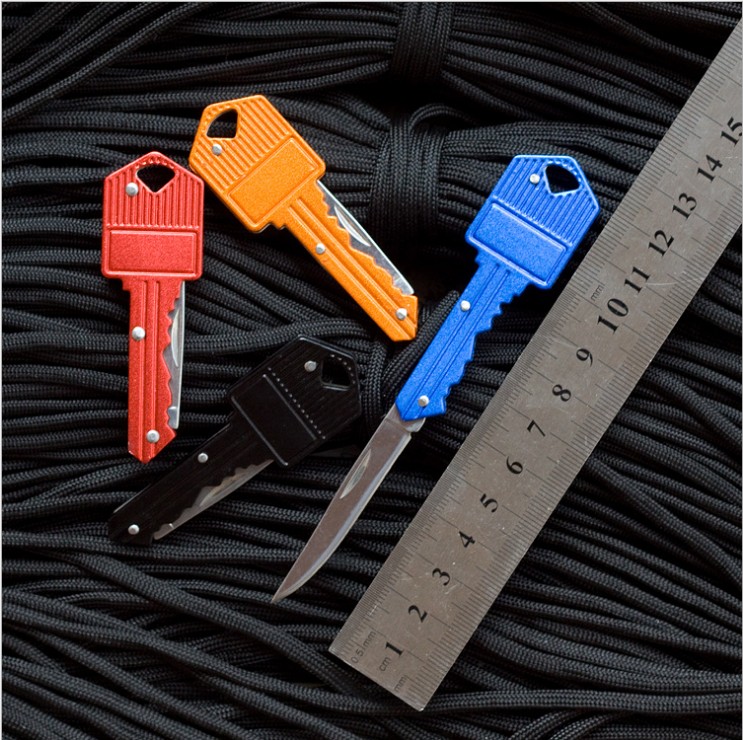  Mini Folding Knife Key Button Small Knife Outdoor Cutter Small Folding Knife High Hardness Sharp Field Carry-on Knife