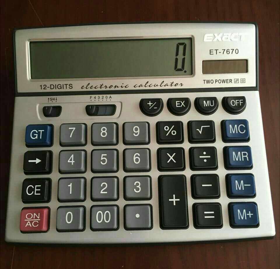 ET-7670 ofis kompyuteri tugmasi katta ekranli displey kalkulyatori