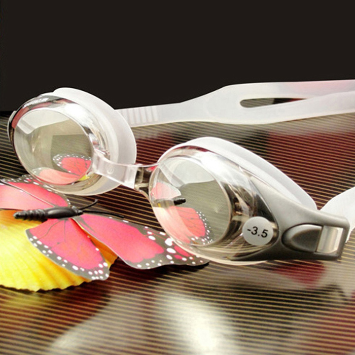 Myopia Swimming Mirror High Definition Waterproof Anti-Fog Swimming Glasses Male and female Children's adult electroplating anti-UV swimming glasses