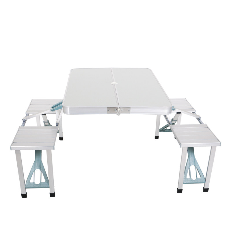 Creasing CY-5923 outdoor chair aluminum alloy seat portable chair folding table with body desk stool