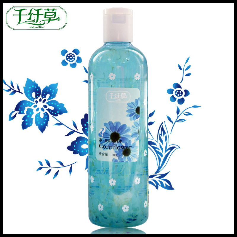千纤草矢车菊花水500ml控油爽肤水补水保湿控油柔肤水化妆水正品
