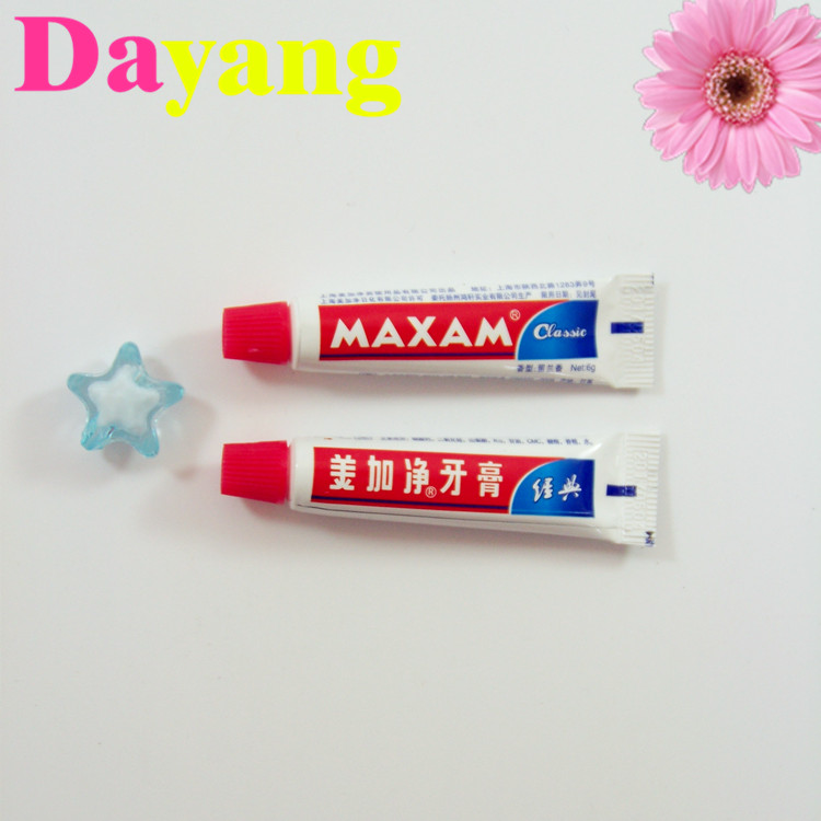 Travel toothpaste Meijia net spearmint 3g6g8g grams of small toothpaste Hotel hotel disposable supplies