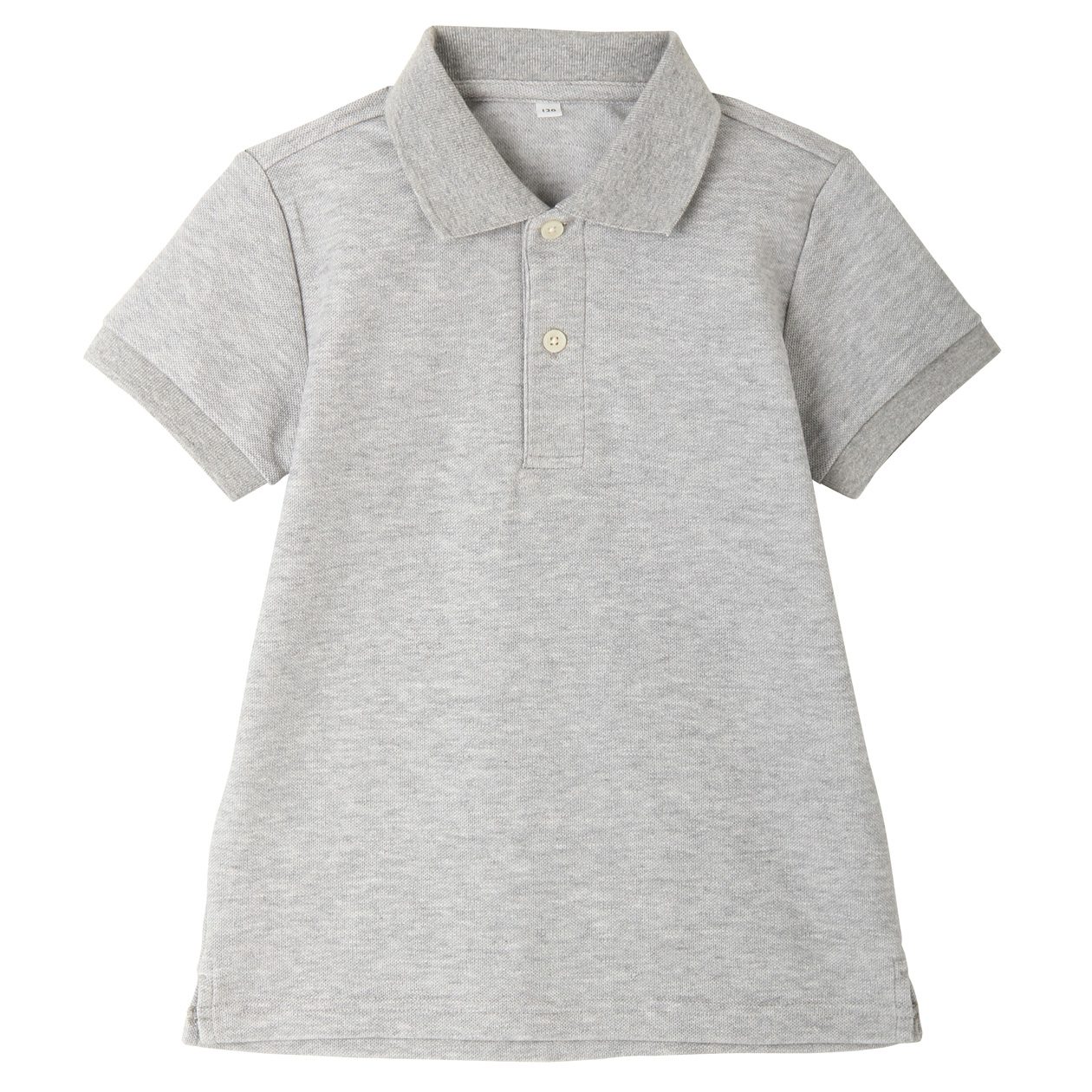 无印良品MUJI 童装 珠地网眼短袖POLO衫
