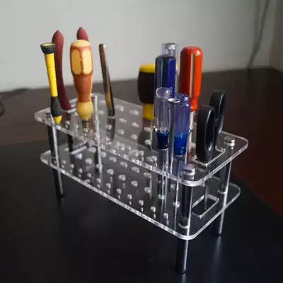 Model screwdriver shelf manual DIY tool clamp storage rack repair rack finishing rack