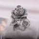 Quà tặng ngày Valentine tăng chỉ số nhẫn ngón tay nữ Nhật Bản và Hàn Quốc giả Thái triều bạc người cường điệu giữa ngón tay nhẫn trang sức mẫu nhẫn cưới đẹp 2020 Nhẫn
