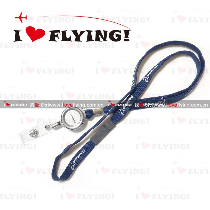 I love to fly ) Boeing Boeing Boeing Easy Rally Flying Aircraft Crew Card Rope