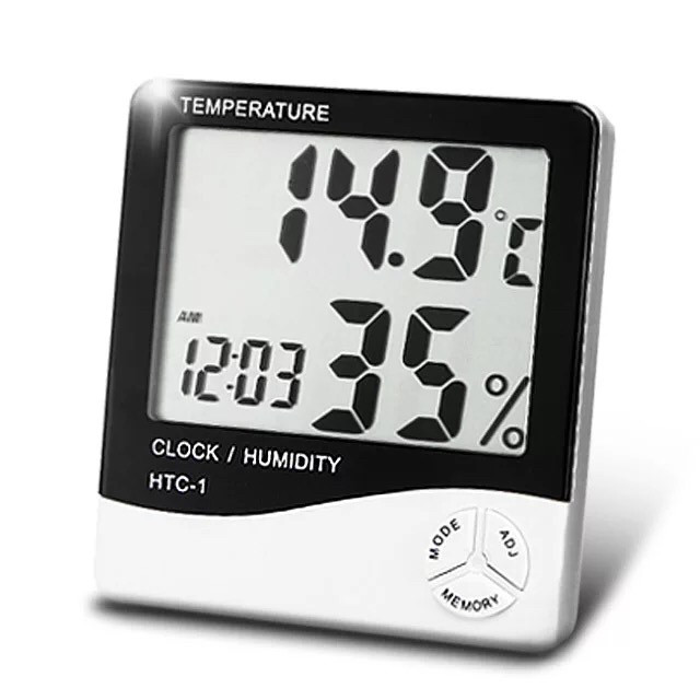 TEMPERATURE CLOCK HTC-1 HIGH PRECISION MEDICAL INDUSTRIAL TEMPERATURE METERS IN INDOOR ELECTRONIC HUMITOMETER