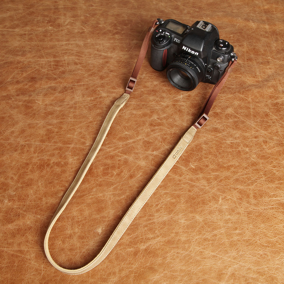 cam-in genuine leather cowhide single eye camera baby bag micro single eye camera photography shoulder strap string cam2258
