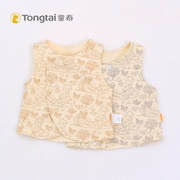 Tong Tai Chun Qiu bé vest mùa đôi vải cotton một phần vest hở vai nam và nữ vest bé vest vest bé - Áo ghi lê