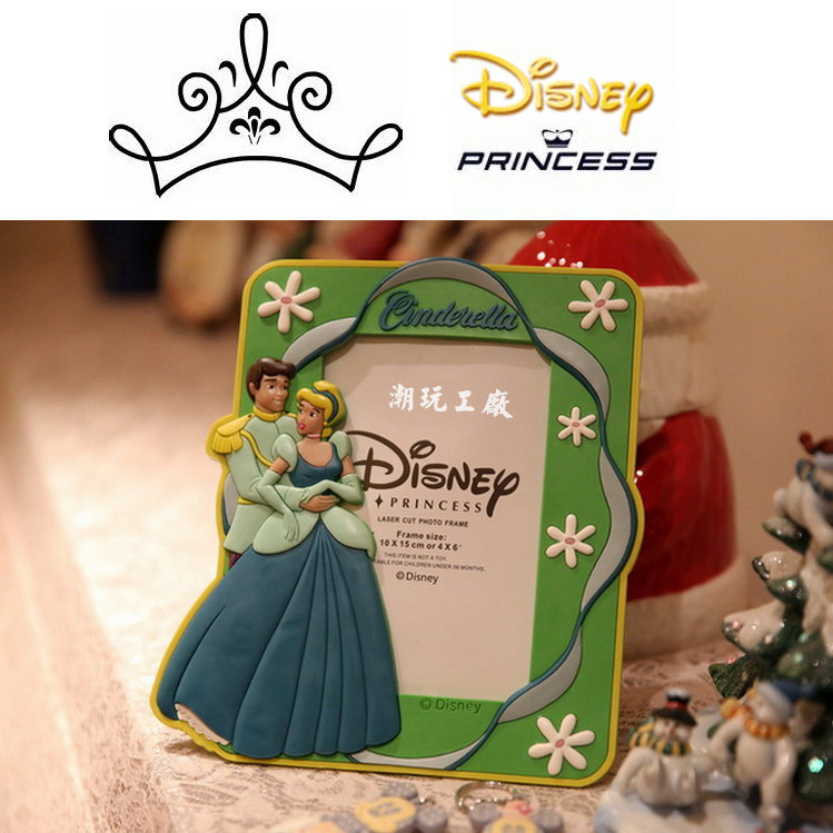 Disney Princess Prince and Princess Photo Frame Picture Frame Girl's Bedside Table Stereo Photo Frame