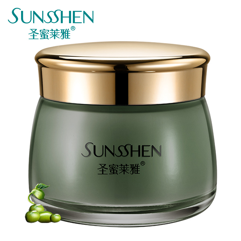 SUNSSHEN/圣蜜莱雅绿豆泥浆面膜130g 补水保湿控油祛痘面膜包邮