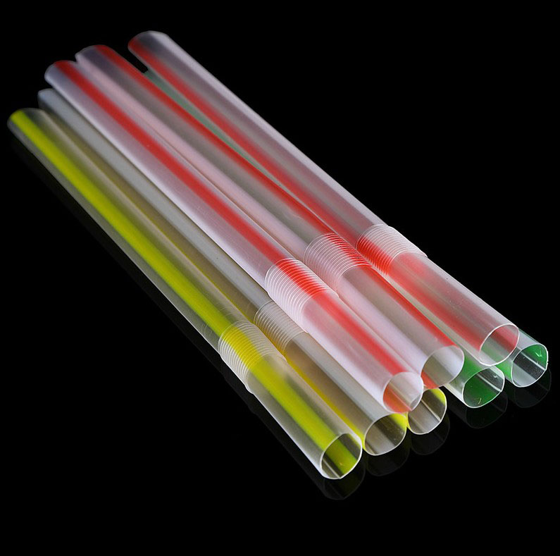 Disposable pregnant woman straw bendable pearl milk tea plastic straw drink straw elbow special price