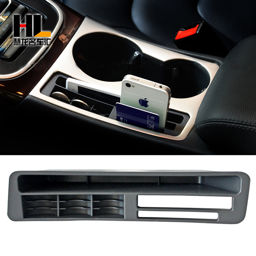 Suitable for Audi A4LA5 storage box storage slot car storage box card slot coin slot modification