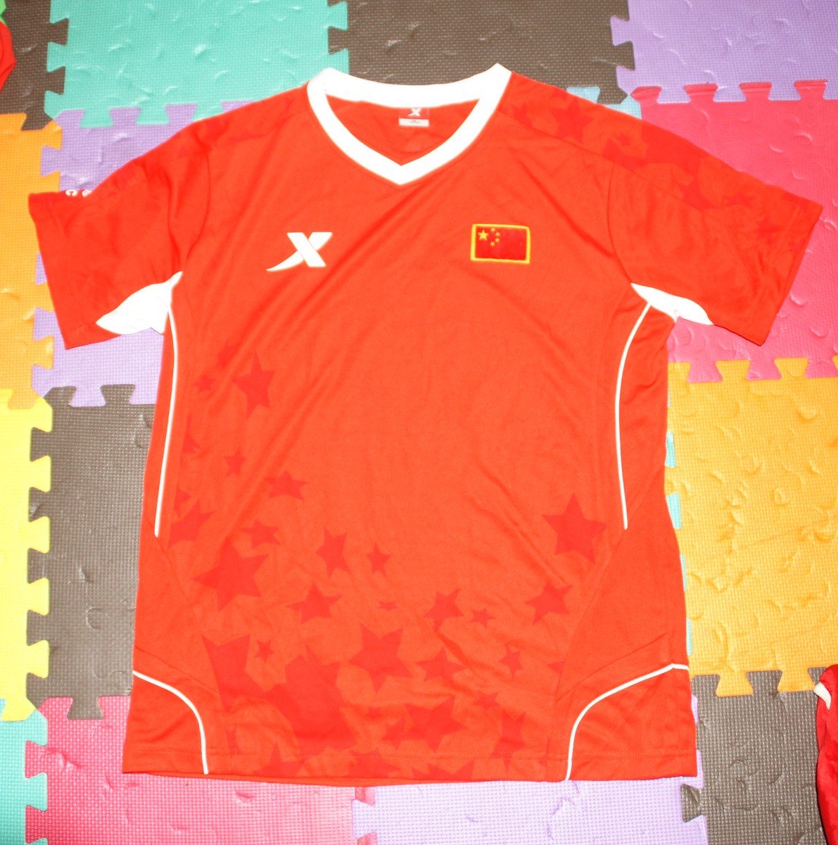 510 Chinese college student national team jersey short sleeve long sleeve male female section
