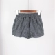 Quần short len ​​mới cho nữ mùa thu và mùa đông Một từ cỡ lớn mặc giản dị quần bốt thun thun rộng eo cao quần rộng chân thời trang nữ 2021 Quần short