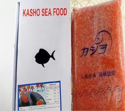 Huachang large red fish roe sushi cuisine Red crab roe Red caviar Crab roe sushi Flying fish roe foot weight 1kg