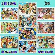 3 bộ anime bao quanh một mảnh One Piece Luffy Joe Bassolongo Bưu thiếp 1 bộ 10 tờ 01 - Carton / Hoạt hình liên quan