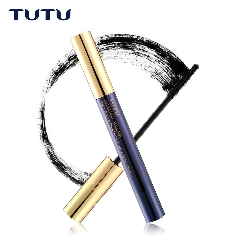 TUTU 卷翘防水不晕染睫毛膏 睫毛增长液拉纤长浓密 睫毛膏 防水