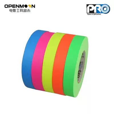 US imported Pro gaff tapes FL 2 4cmx46m matte fabric tape fluorescent tape