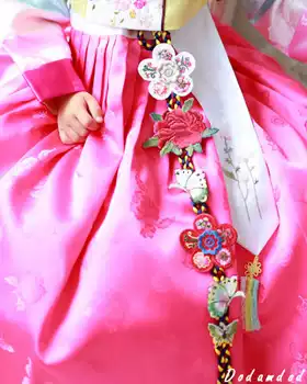 Yan Song dress Korea imported traditional ethnic female hanbok accessories