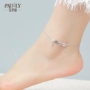 925 bạc phong cách cổ xưa tiền đồng vòng chân nữ Hàn Quốc phiên bản của sinh viên đơn giản Sen Sở bạn gái retro vòng chân chống nhỏ người đàn ông của mắt cá chân chuỗi phụ kiện thời trang nữ
