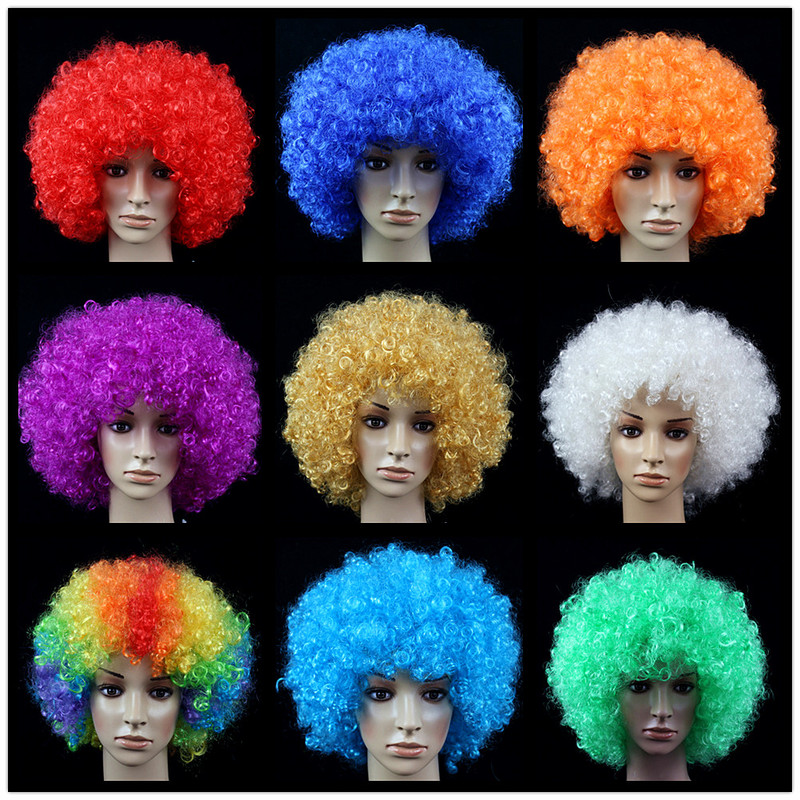 Fake Headgear, Round Curly Hair, Fan Hair, Cheerleading Performance Props, Large Afro Wig