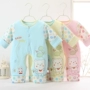 Mùa xuân và mùa đông và mùa đông cho bé quần áo Xiêm cotton mỏng cho bé sơ sinh Quần áo bé dài tay phù hợp với bộ quần áo romper bodysuit bé trai 0-24 tháng