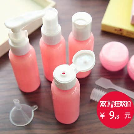 分装瓶套装洗发水旅行洗漱补水护肤品乳液按压硅胶小空游便携化妆
