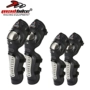 MAD-BIKE đầu máy thép không gỉ off-road xe máy bảo vệ đầu gối khuỷu tay bốn mảnh phù hợp với thiết bị hiệp sĩ nam đồ bảo vệ đầu gối