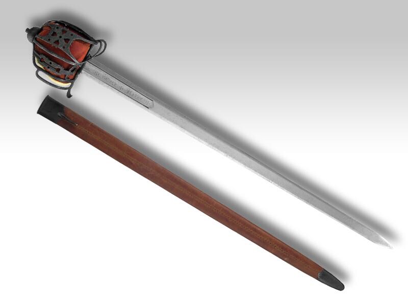 Hanway Metal Scottish double-edged sword retro without cutting edge-Taobao