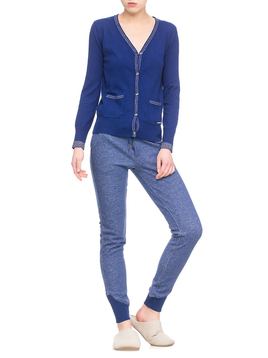 ROYAL VELVET|基础款蓝色针织开衫